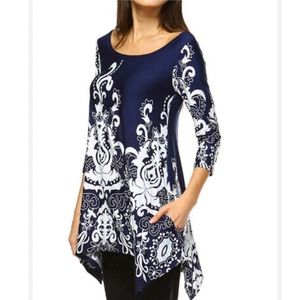 Oversized tunic blouse sz S